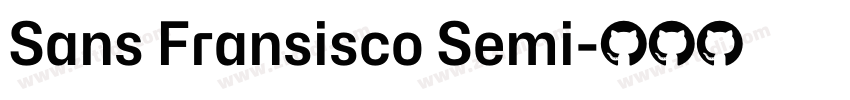 Sans Fransisco Semi字体转换